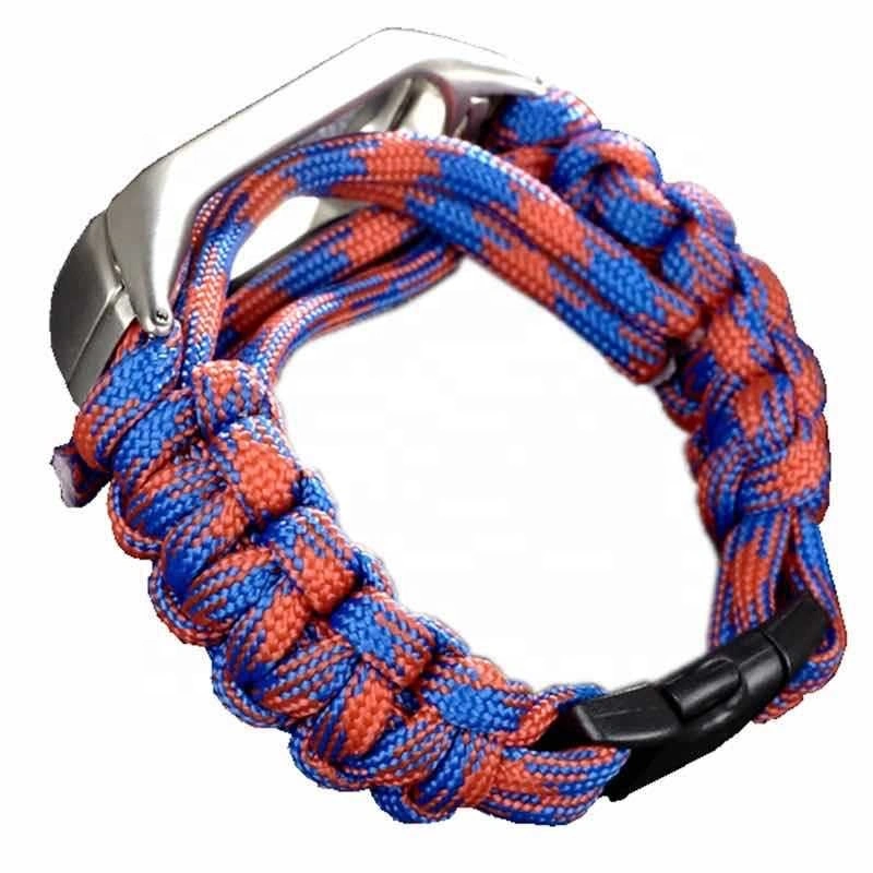 Fashion Rope Braided Sport Nylon Bracelet Watch Strap