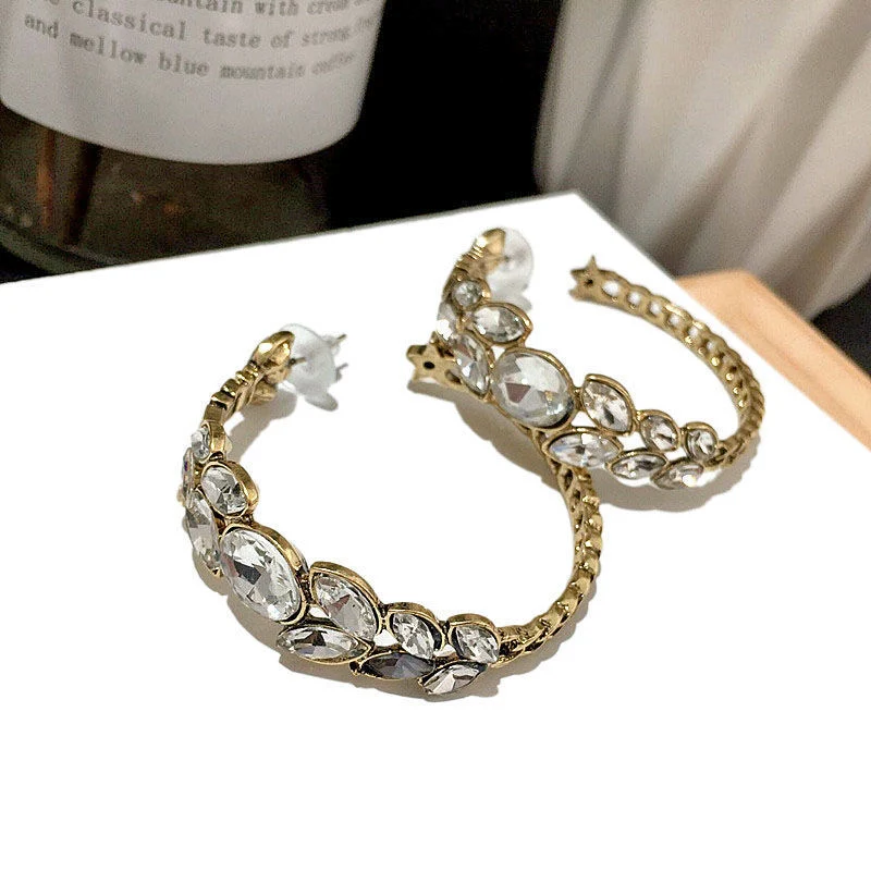 Korean Version of The New Fashion Swan Necklace Bracelet Earrings Ring Four-Piece Set Jewelry Set Watch Accessories Manufacturers